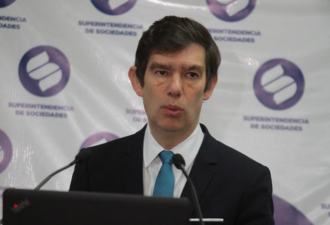 Francisco Reyes Villamizar, superintendente de Sociedades, en Bogotá