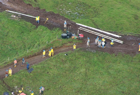 Foto del gasoducto Mariquita-Cali