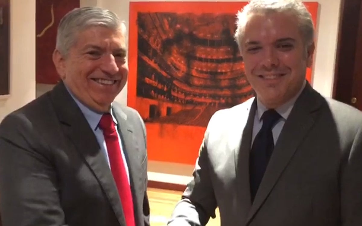 Iván Duque y César Gaviria