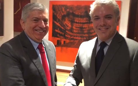 Iván Duque y César Gaviria