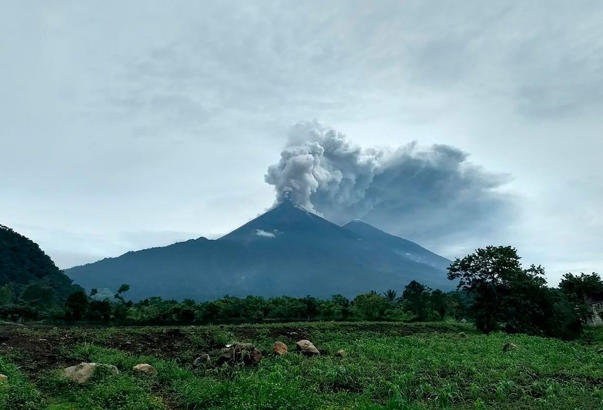 La erupción en Guatemala del volcán de fuego