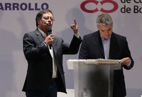 Gustavo Petro e Iván Duque