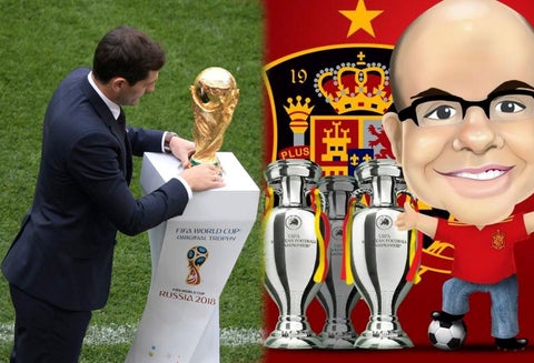 Iker Casillas y el logo de Misterchip en Twitter