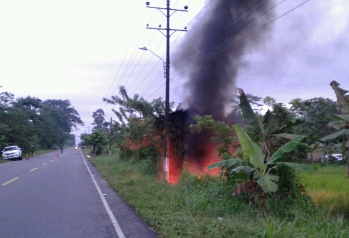 Ecopetrol reportó incendio en Oleoducto Trasandino, en Nariño