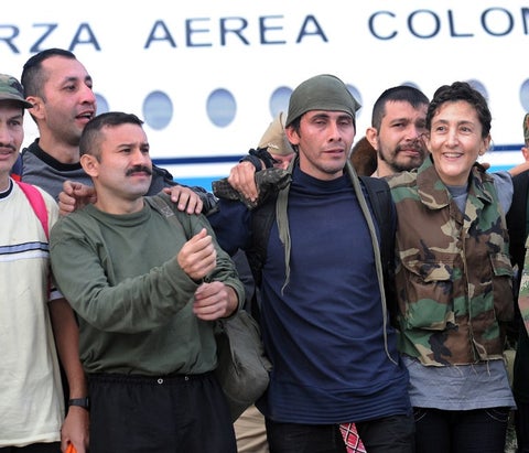 Ingrid Betancourt y los liberados de la Operación Jaque
