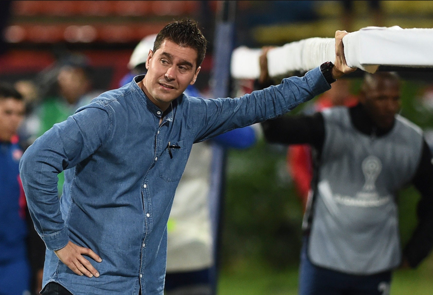 Ismael Rescalvo, extécnico de Deportivo Independiente Medellín, el 11 de mayo de 2018 en la capital antioqueña