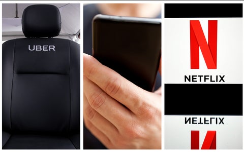 Imágenes de referencia de plataformas digitales como Uber y Netflix / Colprensa, Ingimage y AFP