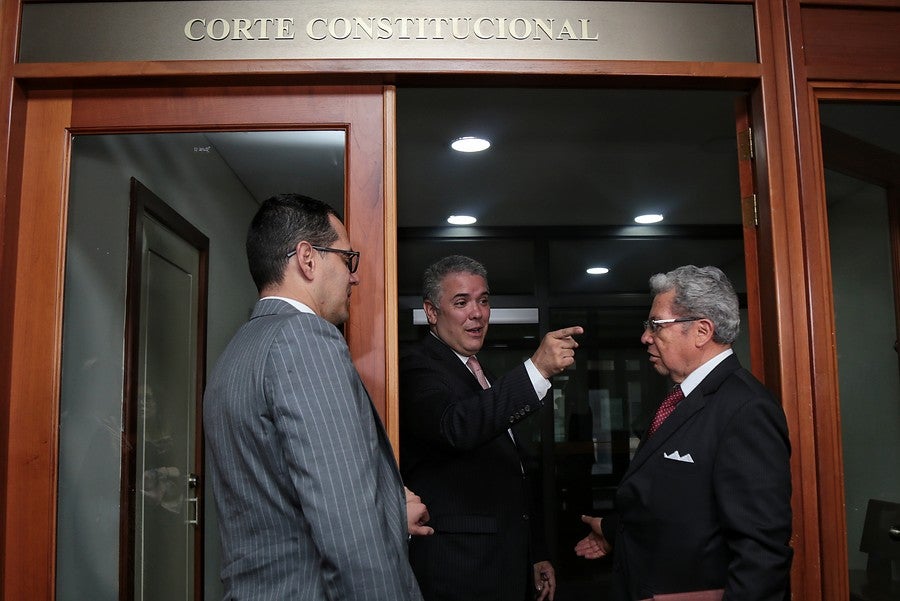 Iván Duque en la Corte Constitucional