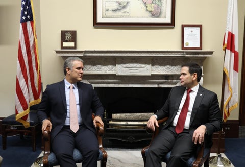 Iván Duque y Marco Rubio