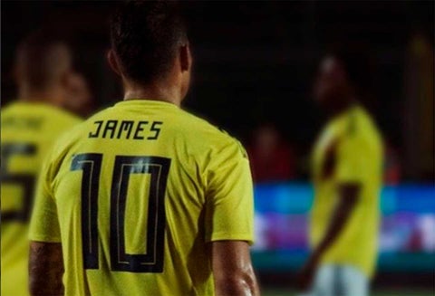 James Rodriguez con la Selección Colombia