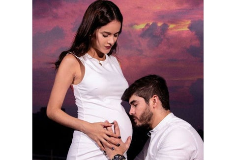 Jhoan Álvarez y su novia Laura Contreras esperan su primer bebé