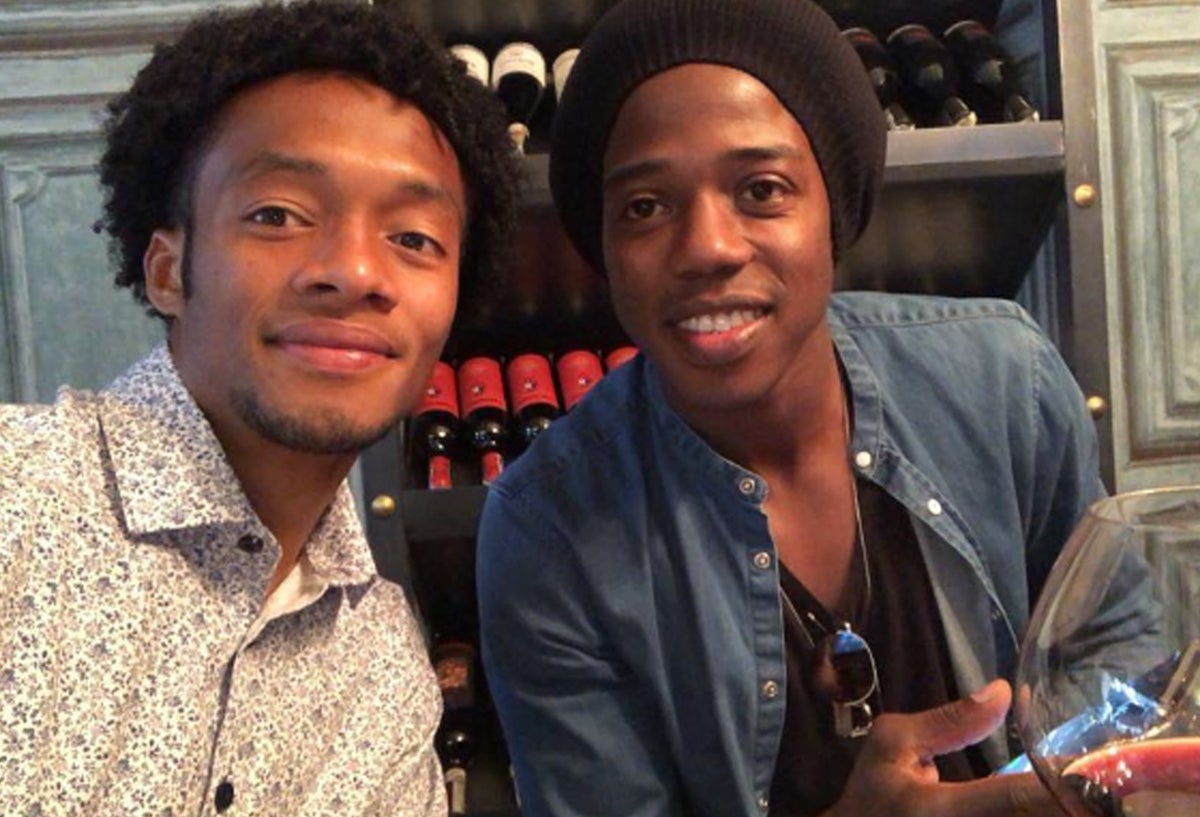 Juan Guillermo Cuadrado y Carlos Sánchez, jugadores de la Selección Colombia