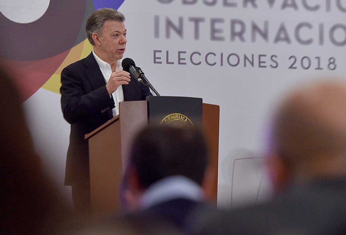 Juan Manuel Santos, presidente de Colombia