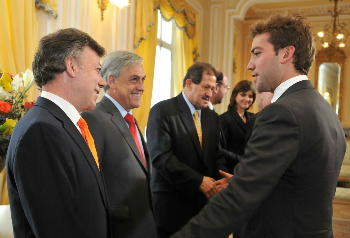 Juan Manuel Santos y Martín Santos