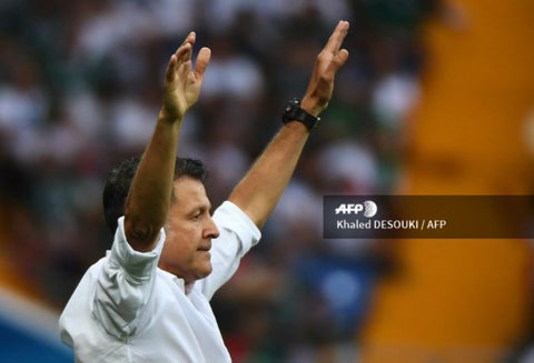 Juan Carlos Osorio, técnico de la Selección de México, en el Rostov Arena