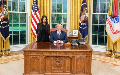 Kim Kardashian y Donald Trump