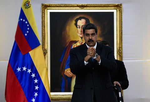 Nicolás Maduro, presidente de Venezuela, en Caracas
