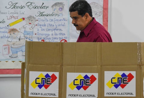 Nicolás Maduro, presidente de Venezuela, en Caracas