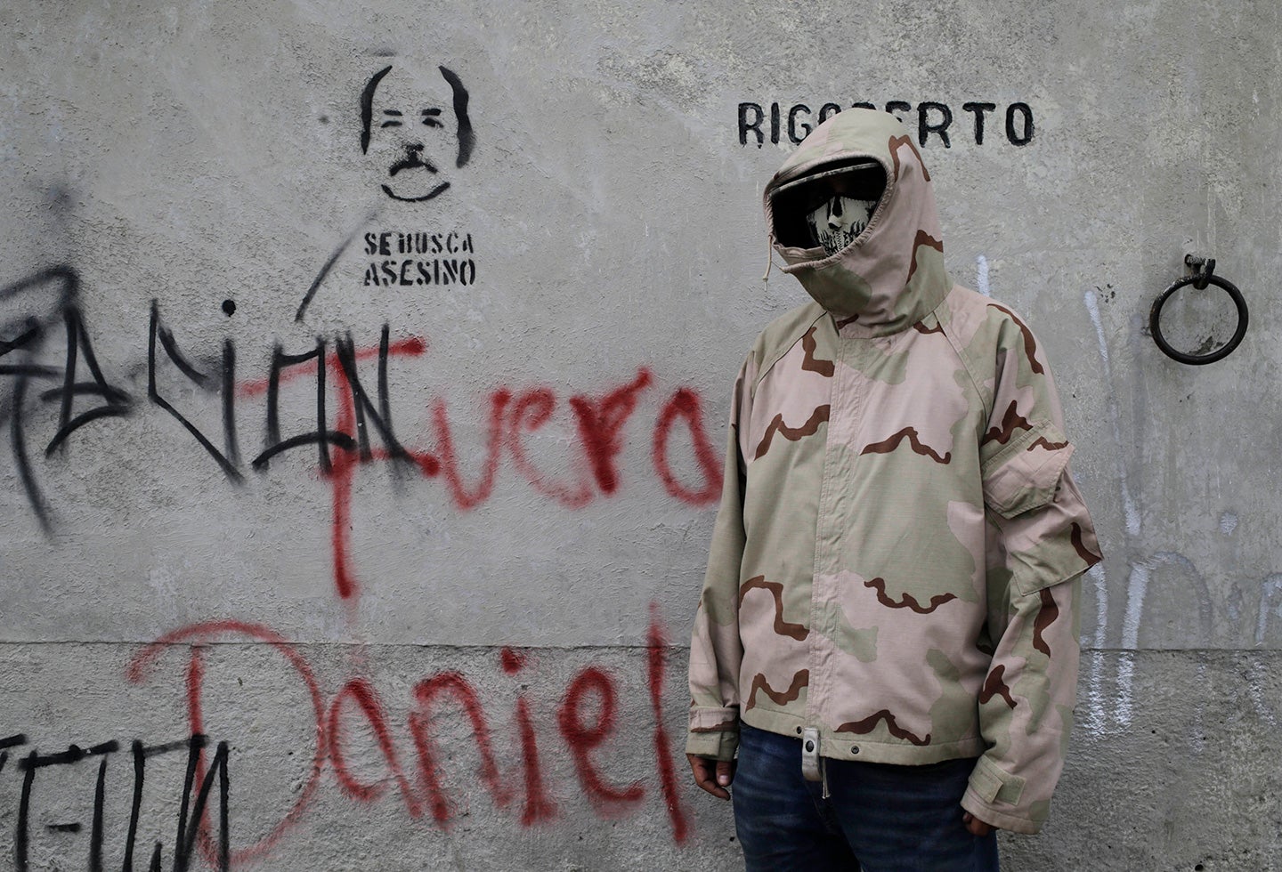 Un estudiante en Managua, en medio de las protestas contra Daniel Ortega