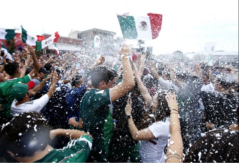 Hinchas mexicanos