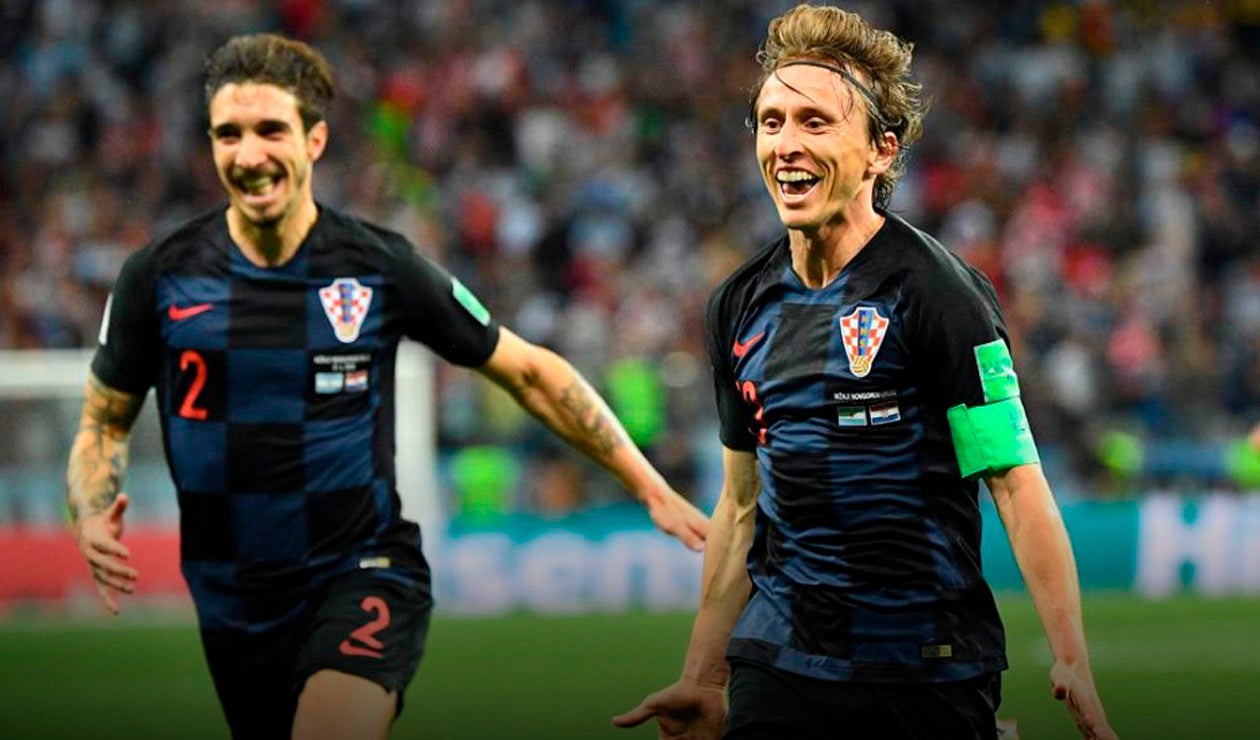 Modric anotó el segundo gol para Croacia