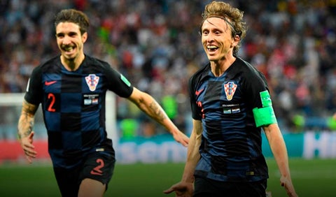 Modric anotó el segundo gol para Croacia