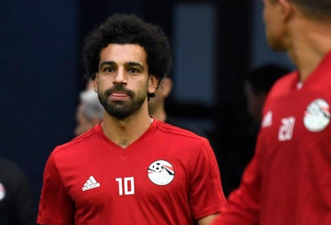 Mohamed Salah, delantero de la Selección de Egipto