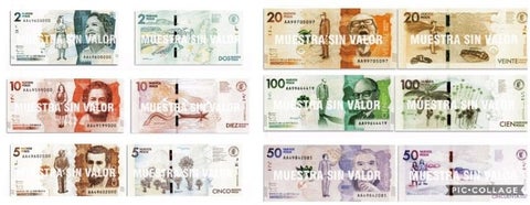 Billetes sin los tres ceros