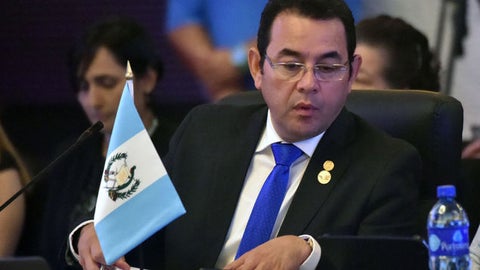Jimmy Morales, presidente de Guatemala.