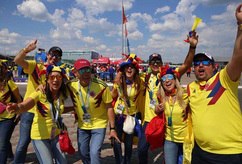 Fiesta de hinchas de la Selección Colombia