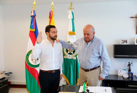 Posesión de Andrés Villamizar como secretario de seguridad de Cali