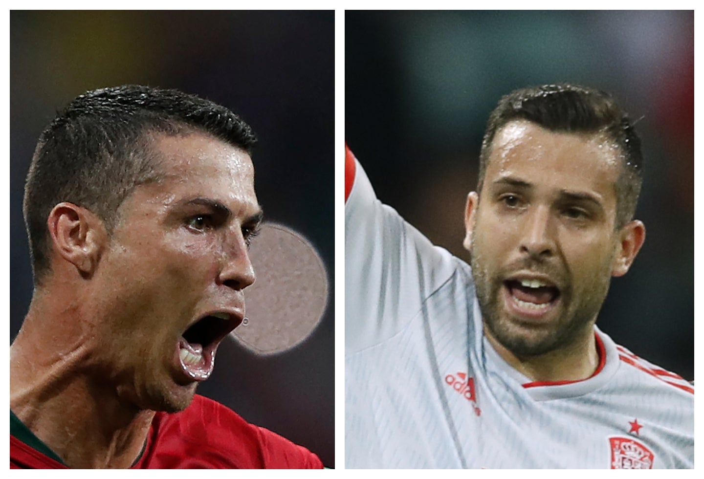 Ronaldo y Alba son figuras en Real Madrid y Barcelona