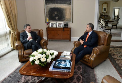 Santos le dejará la presidencia a Duque el 7 de Agosto