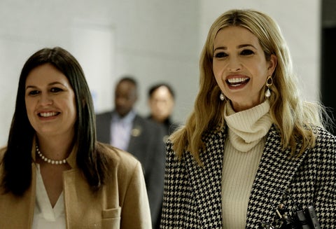 Sarah Sanders e Ivanka Trump, hija de Donald Trump, en Incheon (Corea del Sur), el 23 de febrero de 2018