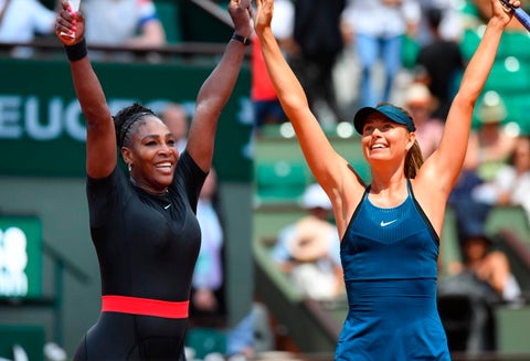 Serena Wlliams y María Sharapova