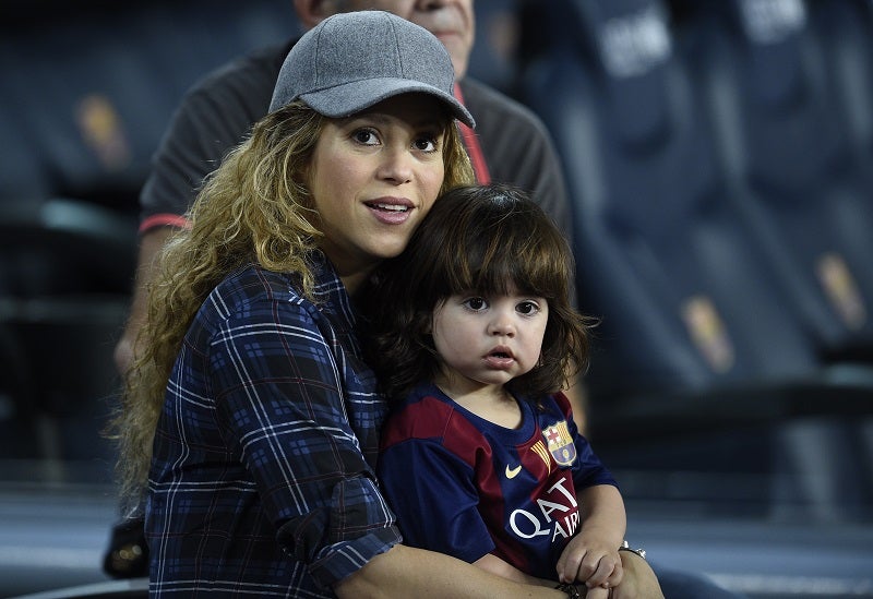 Shakira y su hijo Milan