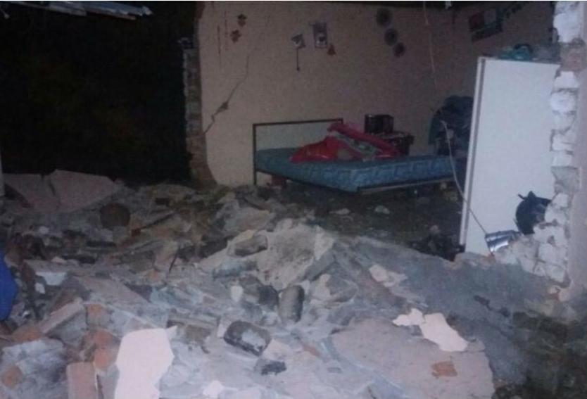 Imagen de vivienda afecta por los sismos en Pasto
