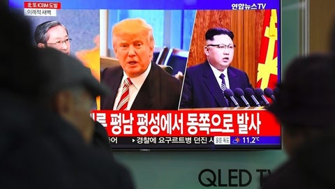 Kim Jong-Un y Donald Trump.