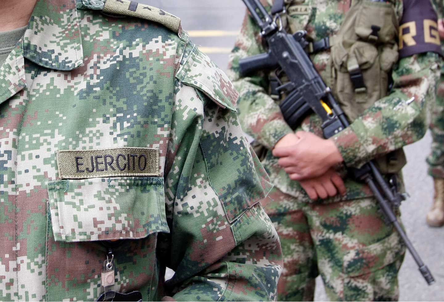 Soldados del Ejército Nacional