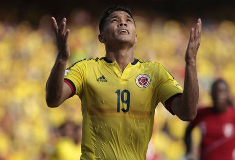 Teófilo Gutiérrez, delantero excluido de la Selección Colombia para Rusia 2018 pero está en el álbum de Panini