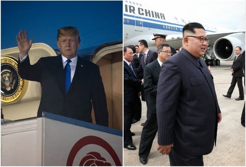 Donald Trump y Kim Jong Un.