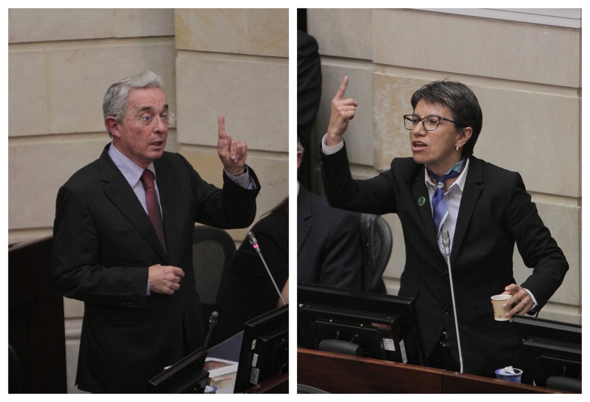 Los senadores Uribe y López se enfrentaron en el Senado