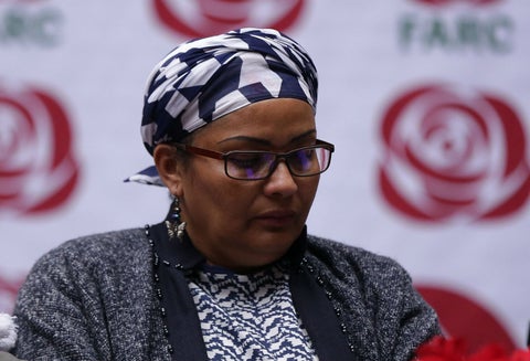 Victoria Sandino, integrante de las Farc