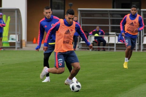 Radamel Falcao en entrenamientos