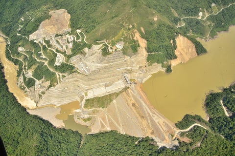 Esta es la represa de Hidroituango.