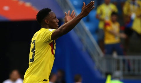 Yerry Mina Colombia Senegal Rusia 2018