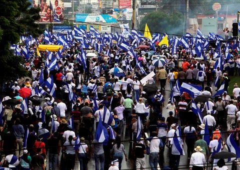 Protestas en Nicaragua contra el gobierno de Daniel Ortega.