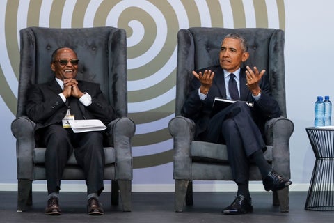 Barack Obama en el tributo a Mandela.