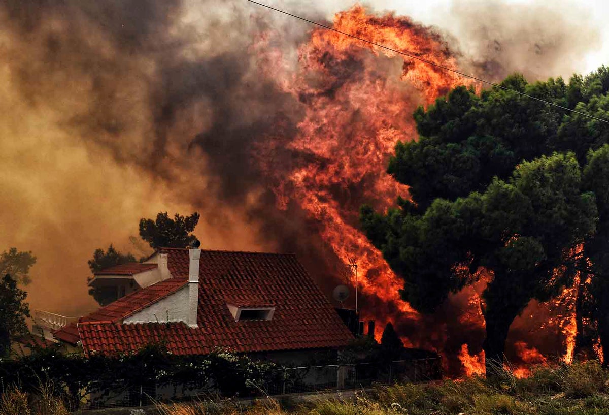 Incendios voraces en Grecia