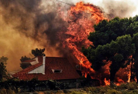 Incendios voraces en Grecia
